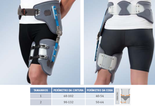 Ortótese estabilizadora da anca com abdução