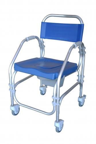 Cadeira Sanitária e Banho Pacific Fix 46- 4 rodas